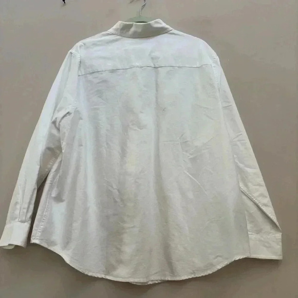 Ralph Lauren Men's White Oxford Shirt M Long Sleeve Embroidered RL Logo - Picture 5 of 5